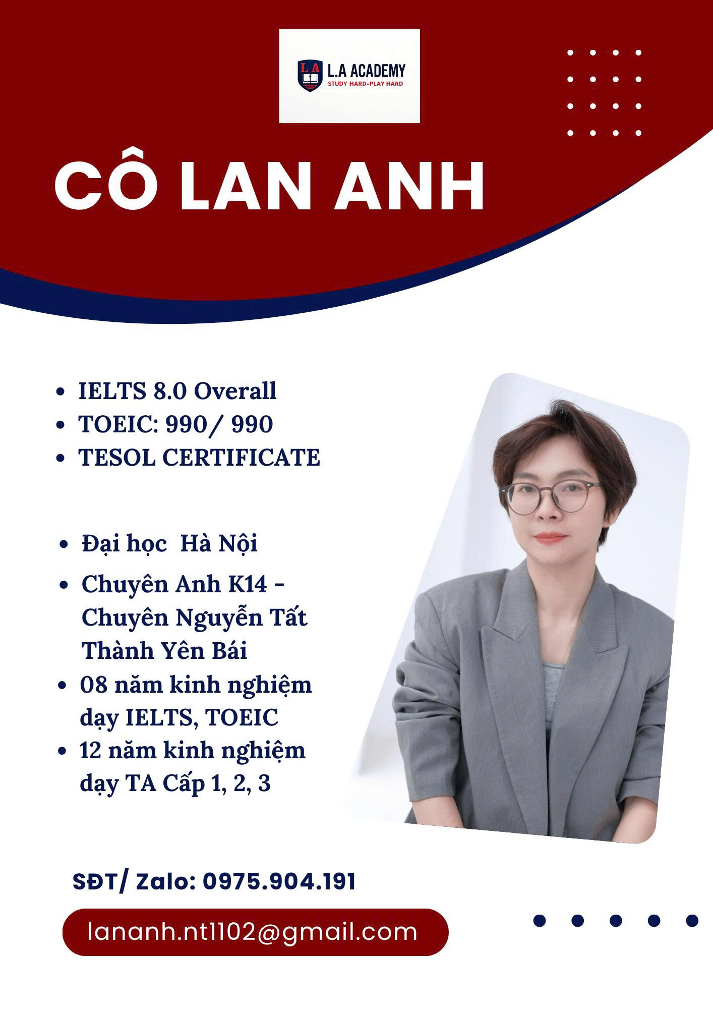 Giảng viên Cô Lan Anh